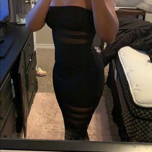 black cocktail dress